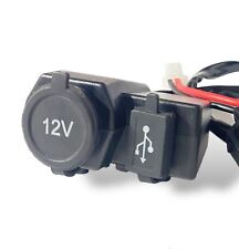 Accendisigari moto 12V copertura impermeabile jack ricarica usb presa accendi...