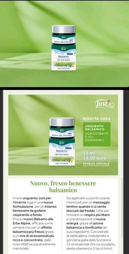 Balsamo alle erbe alpine just - balsamo,