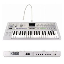 KORG microKORG2 MK-2 MWH bianco metallizzato SINTETIZZATORE/VOCODER 37 tasti con custodia morbida
