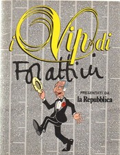 Album figurine. I Vip di Forattini. La Repubblica. Album Vuoto
