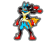 Mega Lucario Adesivo Vinile