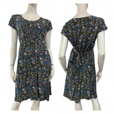 CAROLL Vestito abito verde fantasia floreale multicolore Tg EUR 42