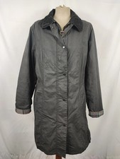 Giacca Barbour Belsay Unisex nera Uk18 tg. 48 ita Black Waxed Unisex Coat siz...