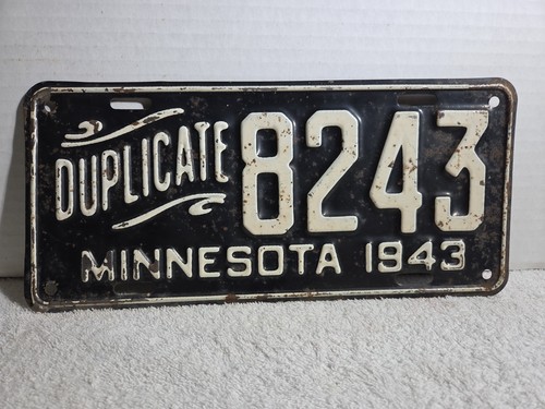 Targa duplicata minnesota 1943 - targa,