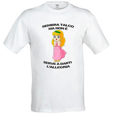 Maglietta T-Shirt Pollon Uomo Bambino Sembrava Talco cartone animato anni 80'