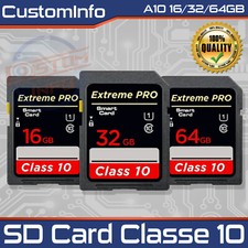 Scheda SD Classe 10 Alta Velocità 16GB/32GB/64GB Memory Card SDA1HC/SDA1XC