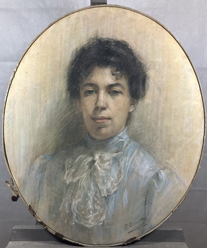 Gouache ritratto una donna - ritratto, di