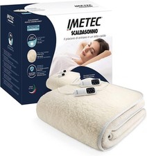 Imetec Adapto Scaldasonno Matrimoniale 150x160 - Scaldaletto Elettrico 100% Lana