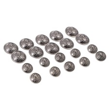  20 Pcs Bottoni Metallici Per