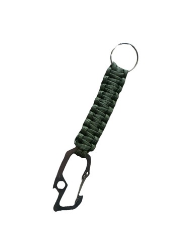Portachiavi paracord verde - paracord,