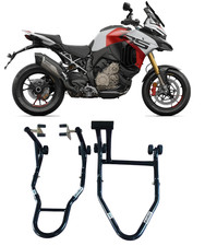 Coppia 2 cavalletti alza moto ruote gomme Ducati Multistrada V4 RS mono braccio