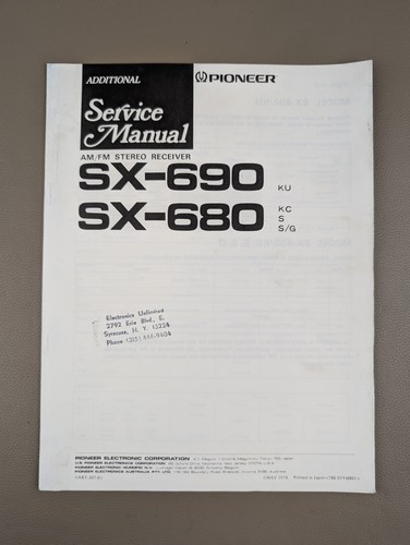 Pioneer 690 sx 680 - pioneer, sx-680