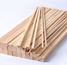 Bastone legno quadrato balsa 30 cm modello fai da te fatto a mano hobby artigianato forniture solido