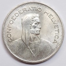 Svizzera Switzerland 5 franchi