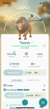 Tauros Pokemon Gen1 Go America