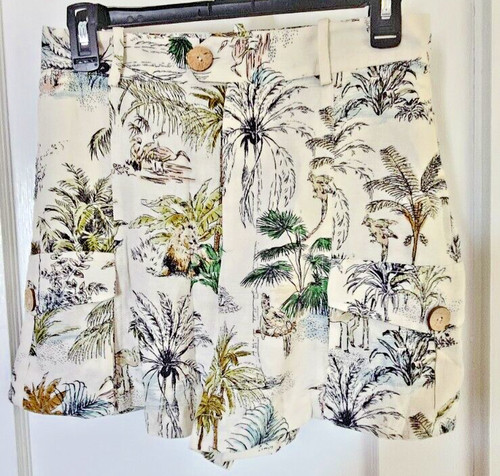 Zara tropical cargo shorts - cargo,