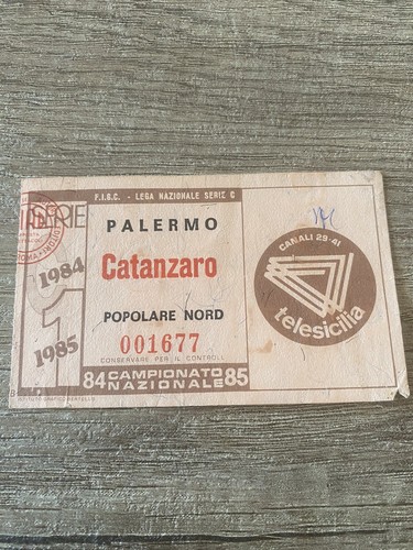 Palermo catanzaro 1984 - palermo-catanzaro, 1984/85