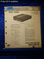 Sony Service Manual XM 700