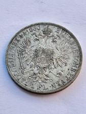 MONETA 1 GULDEN UNGHERIA AUSTRIA IMPERO 1860  ARG. g.12 OLD SILVER COIN