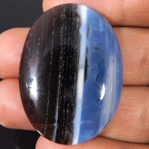 Cabochon ovale opale - , blu
