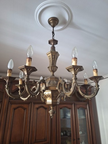 Lampadario vintage ottone - in,
