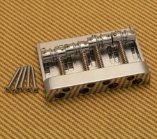 Originale Fender Deluxe High Mass Chrome Precision/Jazz Bass Bridge 008-1460-049