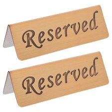  2 cartelli per tavoli riservati per ristoranti, tende da tavolo in acciaio