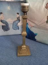 Vintage Antica Decò Struttura Base per Lampada Colonna Metallo