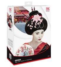 PARRUCCA GEISHA CON FIORI E