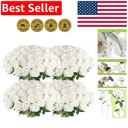 100 pezzi rose artificiali - 100,