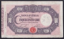 Banconota Italia 500 lire