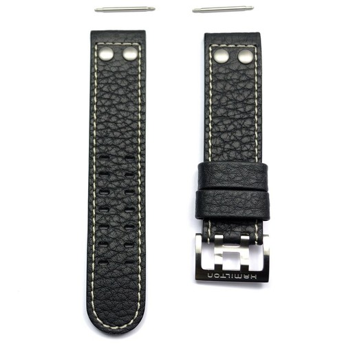 Cinturino pelle nero orologio - cinturino,