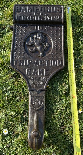 Antique bamfords patent - patent, lion