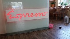 LED Wandbild Eis Eiscafe Cafe