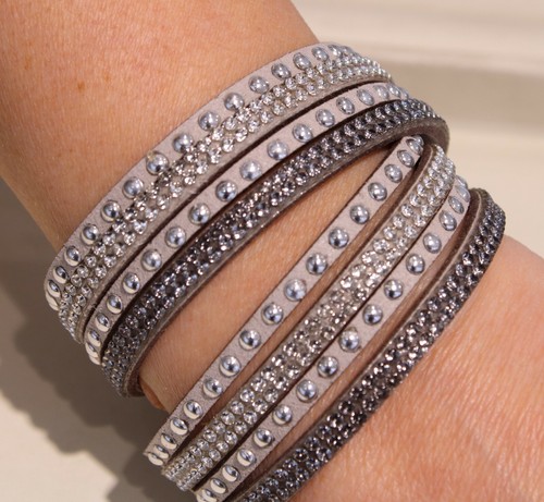 Bracciale donna con cristalli - bracciale,