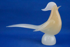 Archimede SEGUSO scultura Gallo animale vetro soffiato opalino Murano 1900 XX