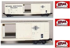 ATLAS 3603 CARRO TRASPORTO AUTO con PORTE SCORREVOLI 50' BOX CAR NNR OVP SCALA-N