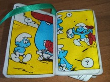 Libretto Libro Puffi Puffo in Tessuto tipo Pile cm 8 x 6