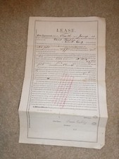 Original 1881 Lease Document