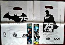 Due BUSTE e Due SEGNALIBRI dei 75 ANNI di BATMAN e di SUPERMAN (RW Lion 2014) 