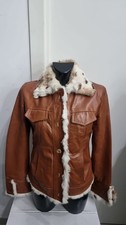 Womens Brown Leather Coat
