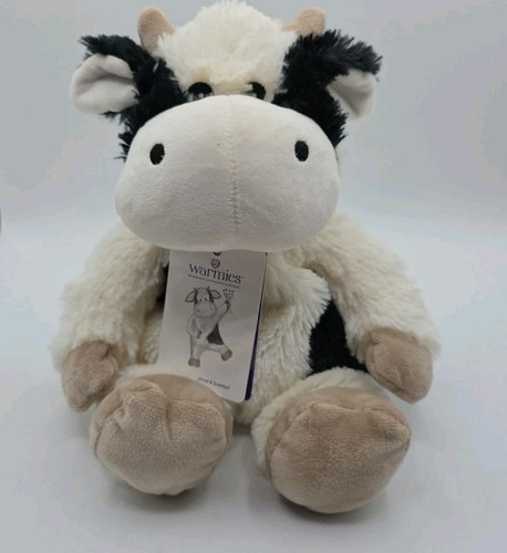 Peluche warmies mucca bianca - warmies, e