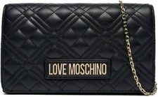 BORSA QUILTED PU NERO+GALV.ORO