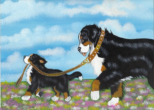 Stampa cane montagna - cane,