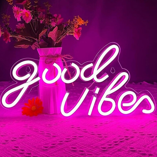 Good vibes neon light sign - good,