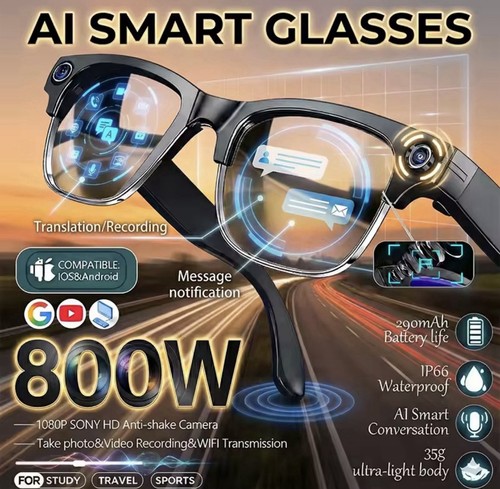 Smart glasses 1080p - ai,