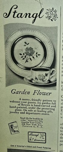 1949 stangl garden - stangl, piatto