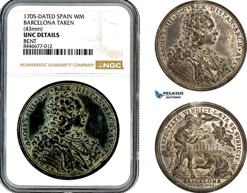 Am143 spagna carlo iii 1705 - am143,,