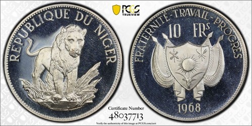 Pcgs 1968 10 franchi - 10,