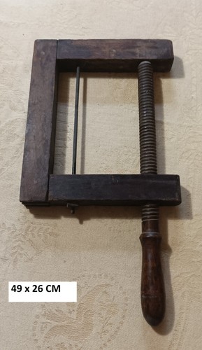 Antico morsetto morsa legno - morsa,